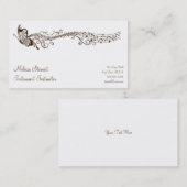Visitekaartjes voor Butterfly Music Teacher (Voorkant / Achterkant)