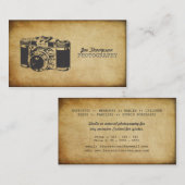 Visitekaartjes voor  camera-grafie (Voorkant / Achterkant)