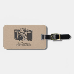 Visitekaartjes voor  camera-grafie bagagelabel