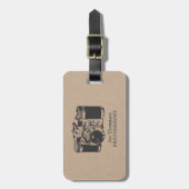 Visitekaartjes voor camera-grafie bagagelabel (Voorkant verticaal)