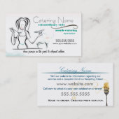 Visitekaartjes voor catering van vrouwen (Voorkant / Achterkant)
