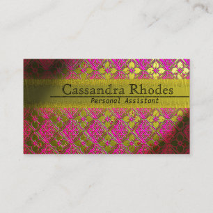 Visitekaartjes voor classy en feminine Gold Metal 