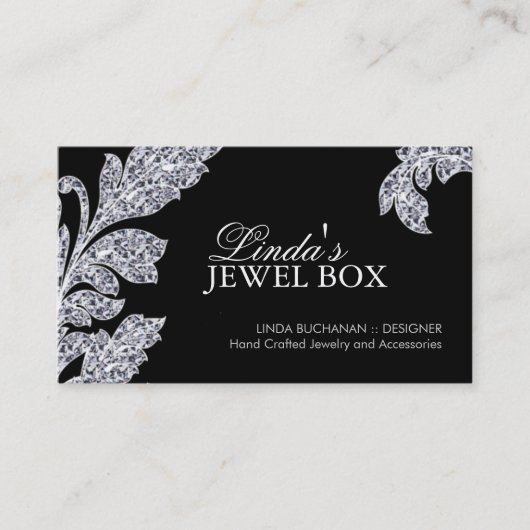 Visitekaartjes voor Classy Jewelry Designer (Voorkant)