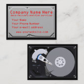 Visitekaartjes voor computerdiensten (Voorkant / Achterkant)