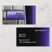 Visitekaartjes voor computerreparatie (Voorkant / Achterkant)