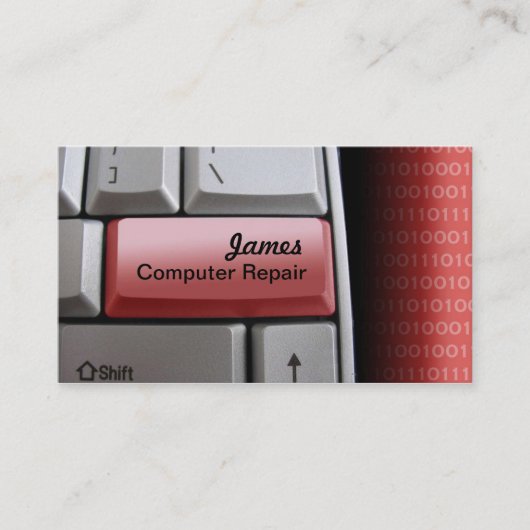 Visitekaartjes voor computerreparatie (Voorkant)