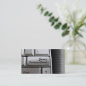 Visitekaartjes voor computerreparatie (Staand voorkant)