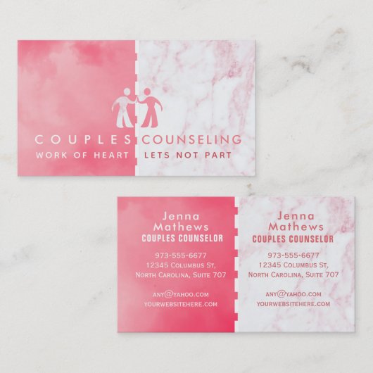 Visitekaartjes voor couponadvies (Voorkant / Achterkant)