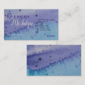 Visitekaartjes voor creatieve Waterverf (Voorkant / Achterkant)