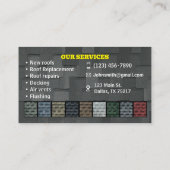 Visitekaartjes voor dakbedekking (Achterkant)