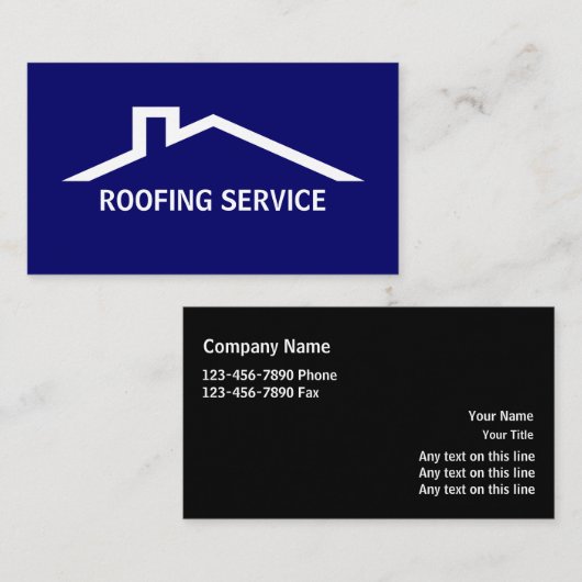 Visitekaartjes voor dakbedekking (Voorkant / Achterkant)
