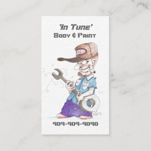 Visitekaartjes voor de automobielindustrie in Pear (Voorkant)