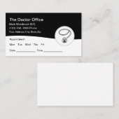 Visitekaartjes voor de benoeming van moderne artse (Voorkant / Achterkant)