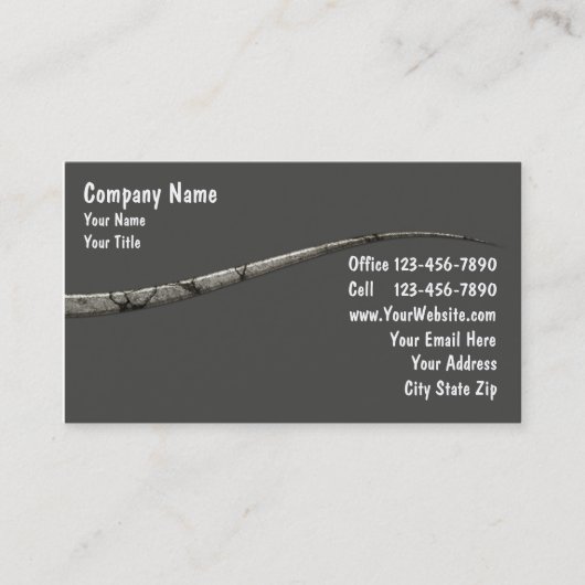 Visitekaartjes voor de bouw (Voorkant)