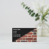 Visitekaartjes voor de bouw (Staand voorkant)