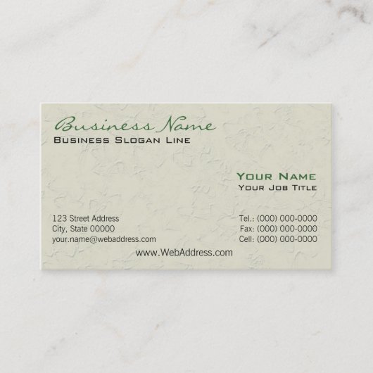 Visitekaartjes voor de bouw (Voorkant)