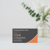 Visitekaartjes voor de bouw (Staand voorkant)