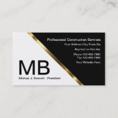 Visitekaartjes voor de bouw van classy (Voorkant)