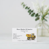 Visitekaartjes voor de bouw van grote pomp (Staand voorkant)