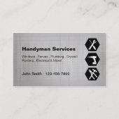 Visitekaartjes voor de bouw van handyman (Voorkant)