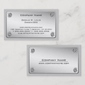 Visitekaartjes voor de constructie van metalen Bor (Voorkant / Achterkant)