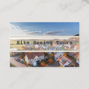 Visitekaartjes voor de kijktijden op de site