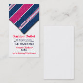 Visitekaartjes voor de Mode van Mannen met kleding (Voorkant / Achterkant)