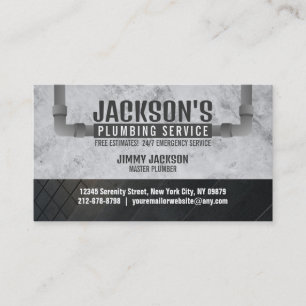 Visitekaartjes voor de plug-in Service met slogan