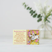 Visitekaartjes voor dierenverzorging (Staand voorkant)