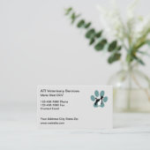 Visitekaartjes voor diergeneeskunde (Staand voorkant)