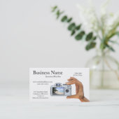 Visitekaartjes voor digitale camera (Staand voorkant)