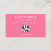 Visitekaartjes voor epoxyhars sieraden (Achterkant)