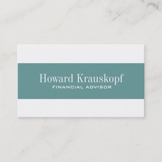 Visitekaartjes voor financieel adviseur (Voorkant)