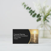 Visitekaartjes voor financiële planners (Staand voorkant)
