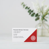 Visitekaartjes voor financiële planning (Staand voorkant)