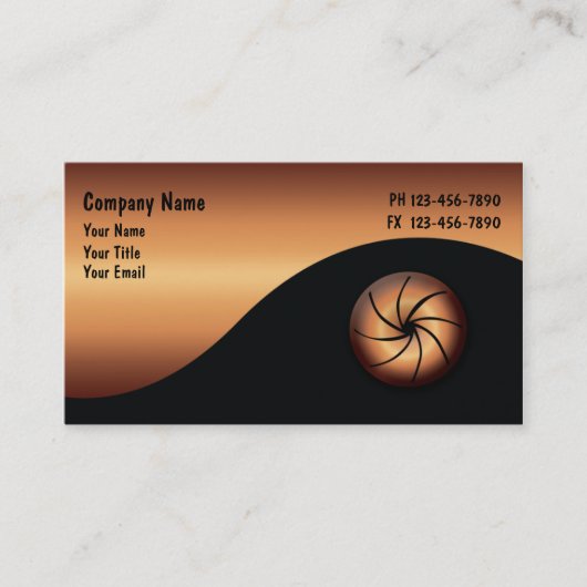 Visitekaartjes voor fotografie (Voorkant)