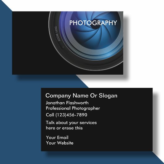 Visitekaartjes voor fotografie