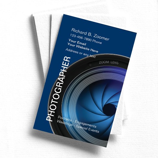 Visitekaartjes voor fotografie