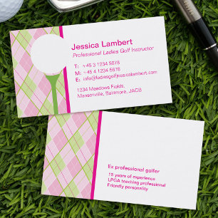 Visitekaartjes voor golfgolfopleiders