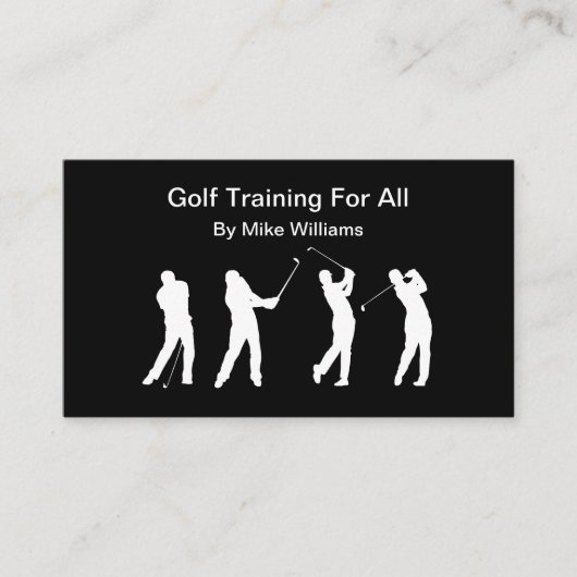Visitekaartjes voor Golftrainingsinstructeur (Voorkant)