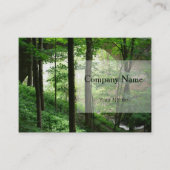 Visitekaartjes voor groene bosbrug (Voorkant)
