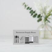 Visitekaartjes voor groothandelsrestaurant (Staand voorkant)