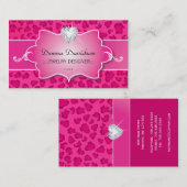 Visitekaartjes voor het afdrukken van luipaarden (Voorkant / Achterkant)