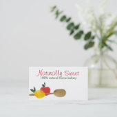 visitekaartjes voor het bakken van citroenappellep (Staand voorkant)