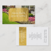 Visitekaartjes voor het landschapsontwerp van Clas (Voorkant / Achterkant)