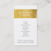 Visitekaartjes voor het landschapsontwerp van Clas (Achterkant)