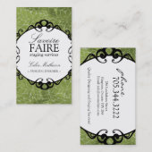 Visitekaartjes voor het ontwerpen van Classy Inter (Voorkant / Achterkant)