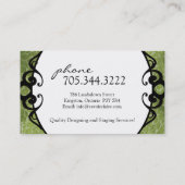 Visitekaartjes voor het ontwerpen van Classy Inter (Achterkant)