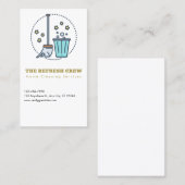 Visitekaartjes voor het opschonen van bestellingen (Voorkant / Achterkant)