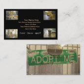 Visitekaartjes voor het redden van dieren (foster~ (Voorkant / Achterkant)